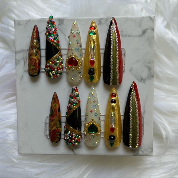 “Louis Vuitton” Designed Press On Nail Set - Picture 1 of 4